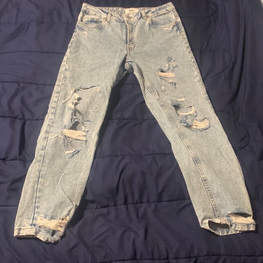 Medium wash girls jeans